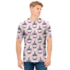 Unicorn Cupcake Pattern Print Men's T-Shirt