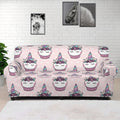 Unicorn Cupcake Pattern Print Sofa Cover