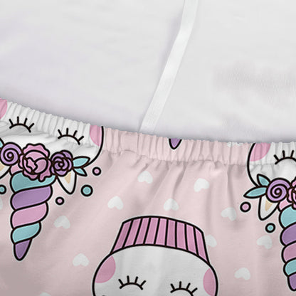 Unicorn Cupcake Pattern Print Sofa Cover