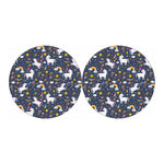 Unicorn Dream Cartoon Pattern Print Car Coasters