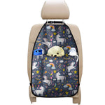 Unicorn Dream Cartoon Pattern Print Car Seat Organizers