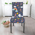 Unicorn Dream Cartoon Pattern Print Dining Chair Slipcover