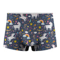 Unicorn Dream Cartoon Pattern Print Men's Boxer Briefs