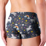 Unicorn Dream Cartoon Pattern Print Men's Boxer Briefs