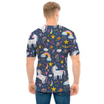 Unicorn Dream Cartoon Pattern Print Men's T-Shirt