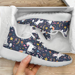 Unicorn Dream Cartoon Pattern Print Mesh Knit Shoes GearFrost