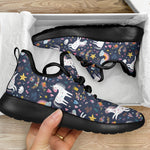 Unicorn Dream Cartoon Pattern Print Mesh Knit Shoes GearFrost