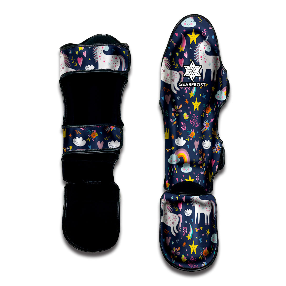 Unicorn Dream Cartoon Pattern Print Muay Thai Shin Guard