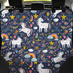 Unicorn Dream Cartoon Pattern Print Pet Car Back Seat Cover