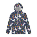 Unicorn Dream Cartoon Pattern Print Pullover Hoodie