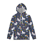 Unicorn Dream Cartoon Pattern Print Pullover Hoodie