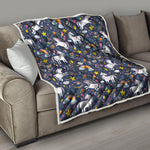 Unicorn Dream Cartoon Pattern Print Quilt