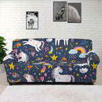 Unicorn Dream Cartoon Pattern Print Sofa Cover