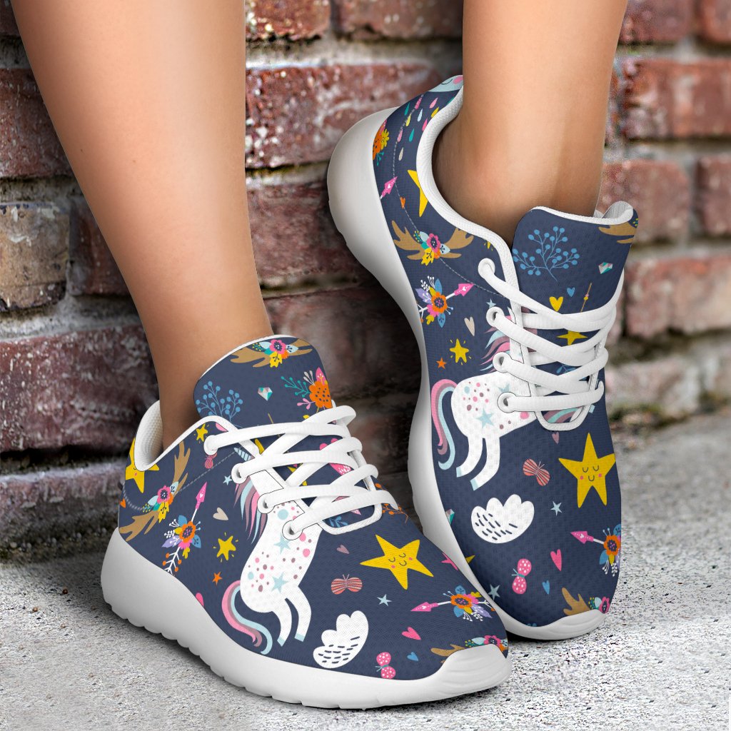 Unicorn Dream Cartoon Pattern Print Sport Shoes GearFrost