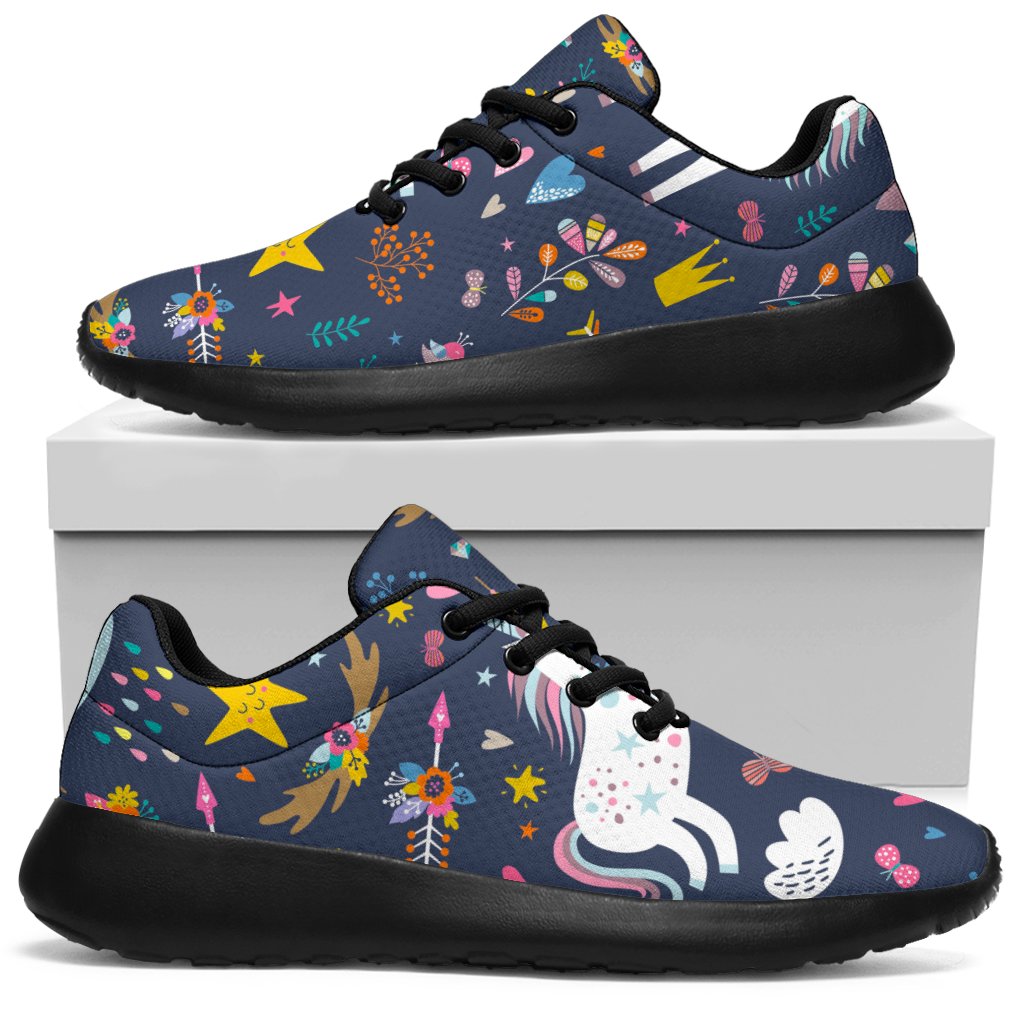 Unicorn Dream Cartoon Pattern Print Sport Shoes GearFrost