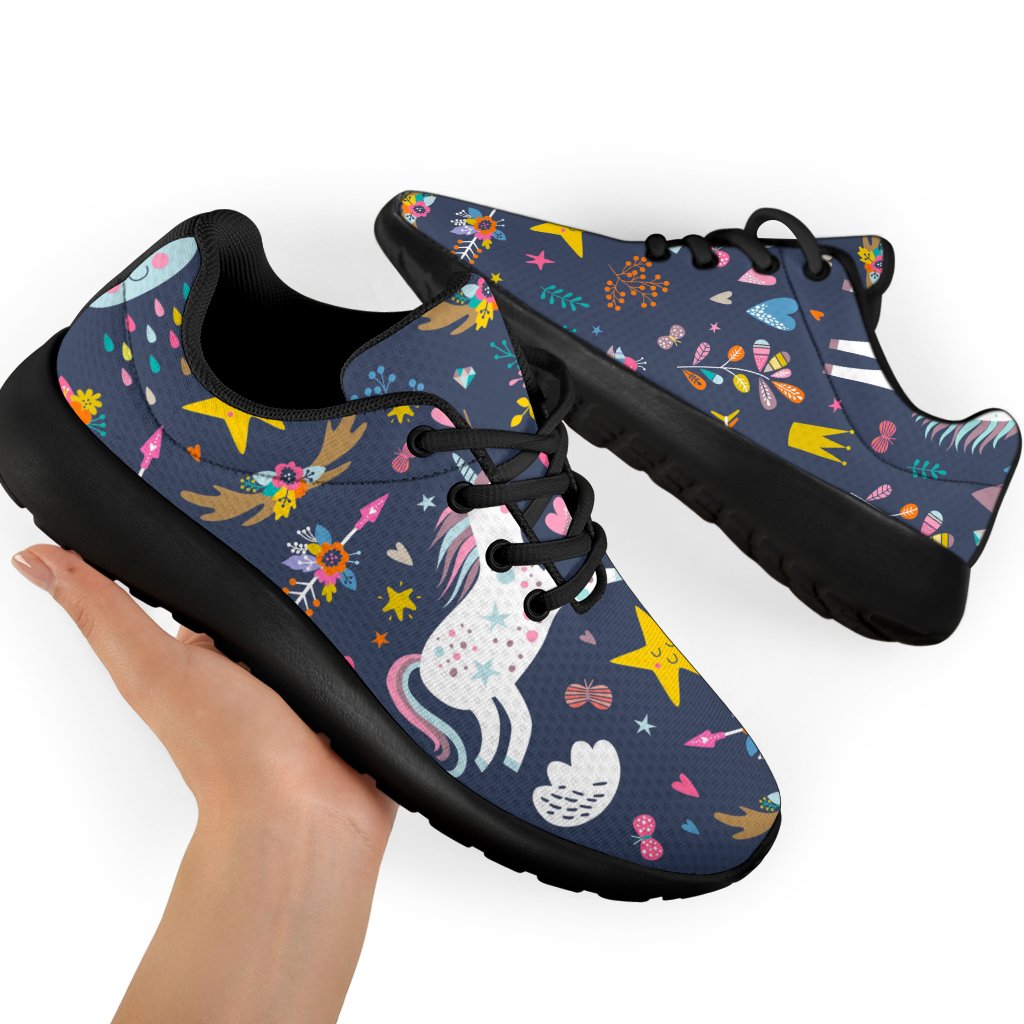 Unicorn Dream Cartoon Pattern Print Sport Shoes GearFrost