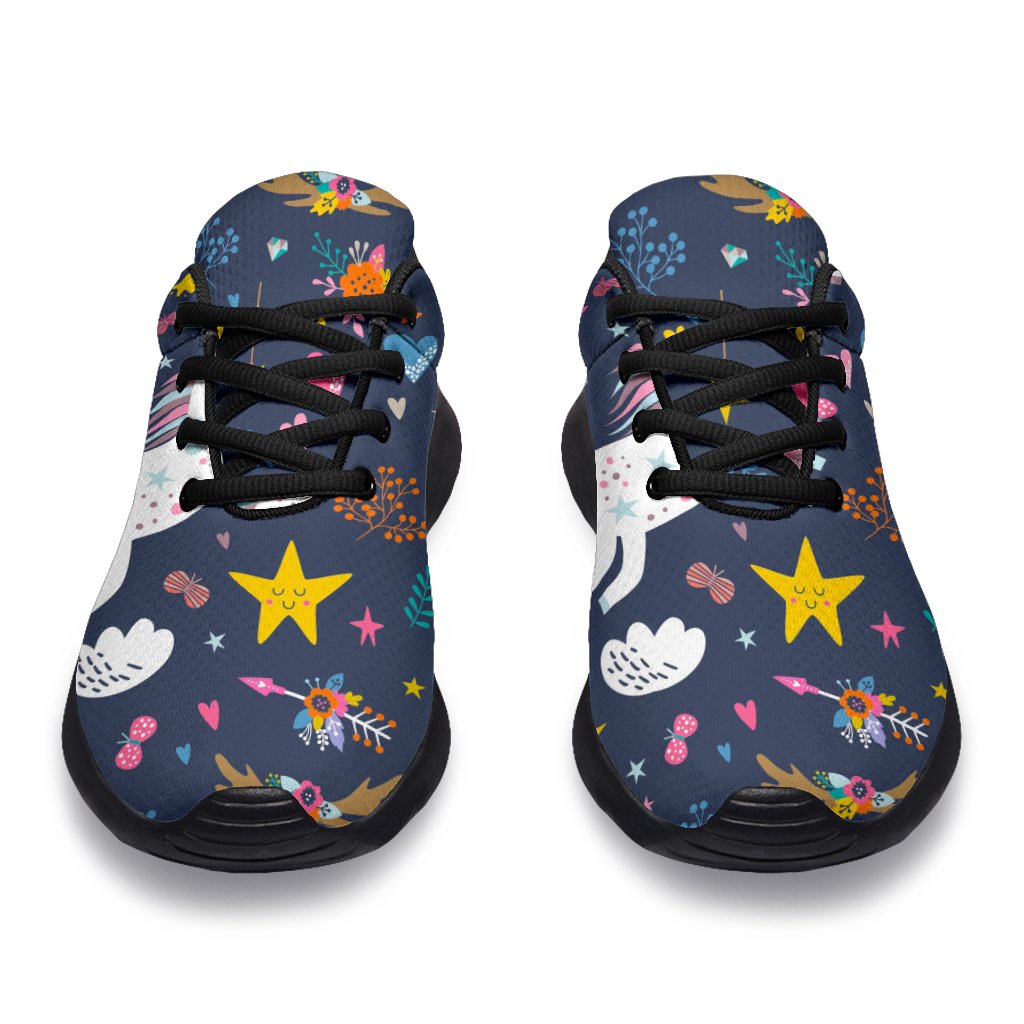 Unicorn Dream Cartoon Pattern Print Sport Shoes GearFrost