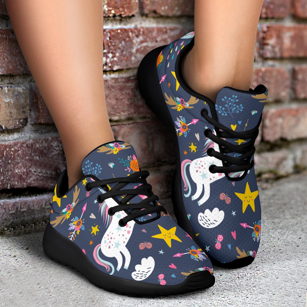 Unicorn Dream Cartoon Pattern Print Sport Shoes GearFrost