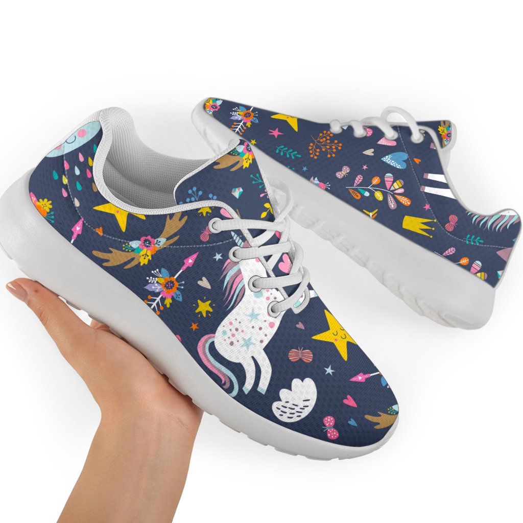 Unicorn Dream Cartoon Pattern Print Sport Shoes GearFrost