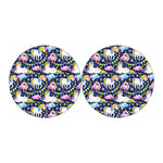 Unicorn Night Festival Pattern Print Car Coasters