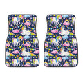 Unicorn Night Festival Pattern Print Front Car Floor Mats