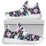Unicorn Night Festival Pattern Print Mesh Knit Shoes GearFrost