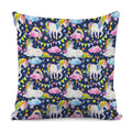 Unicorn Night Festival Pattern Print Pillow Cover