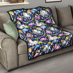 Unicorn Night Festival Pattern Print Quilt