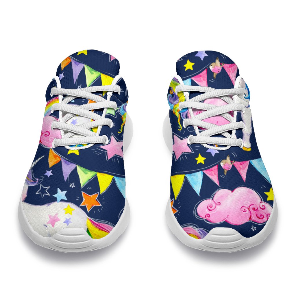 Unicorn Night Festival Pattern Print Sport Shoes GearFrost