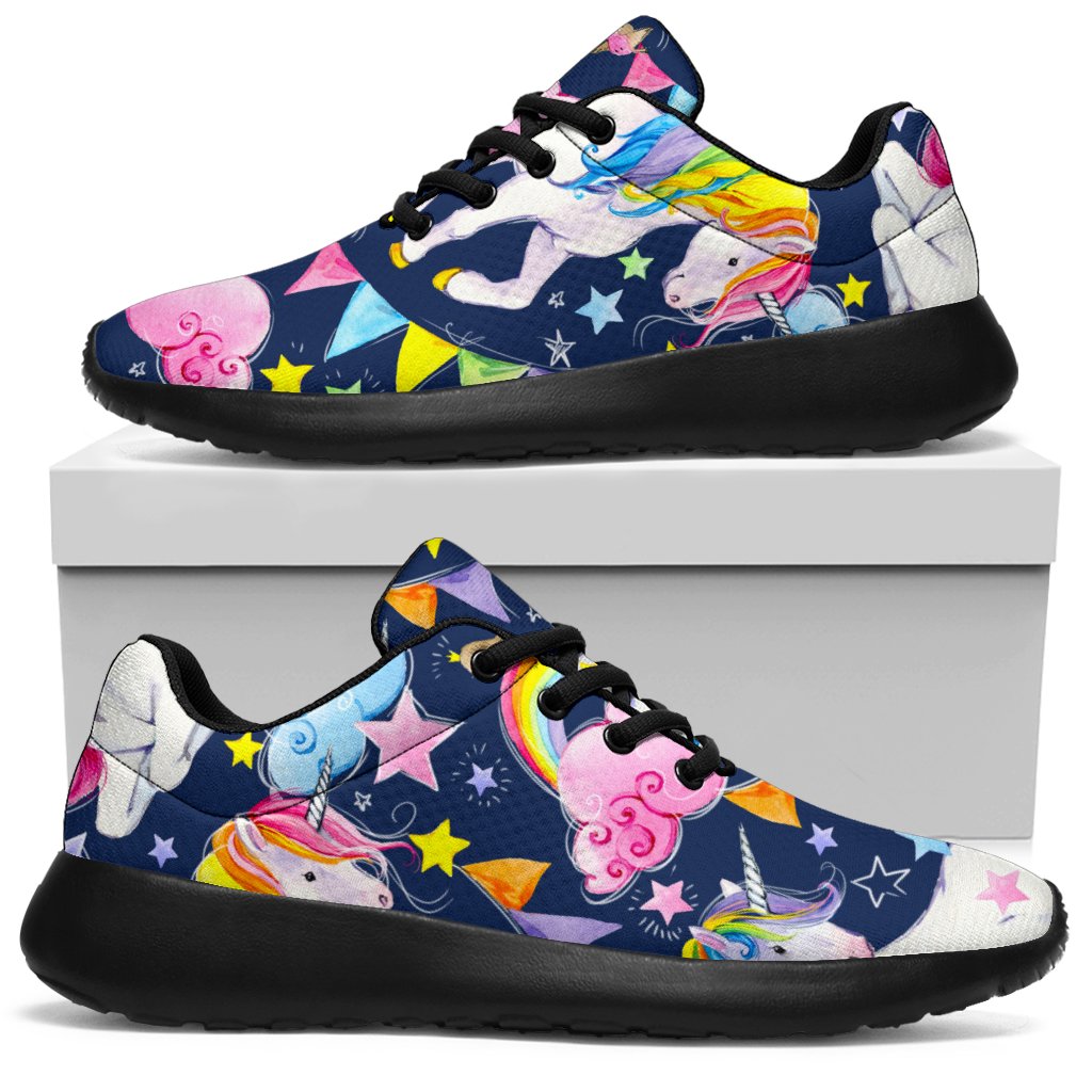 Unicorn Night Festival Pattern Print Sport Shoes GearFrost