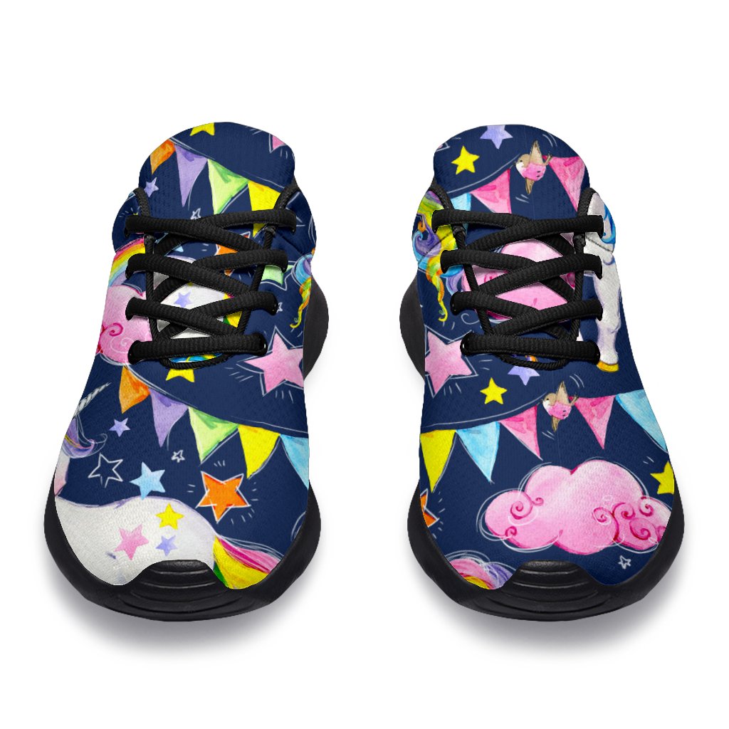 Unicorn Night Festival Pattern Print Sport Shoes GearFrost