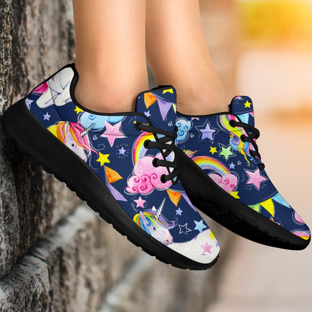 Unicorn Night Festival Pattern Print Sport Shoes GearFrost