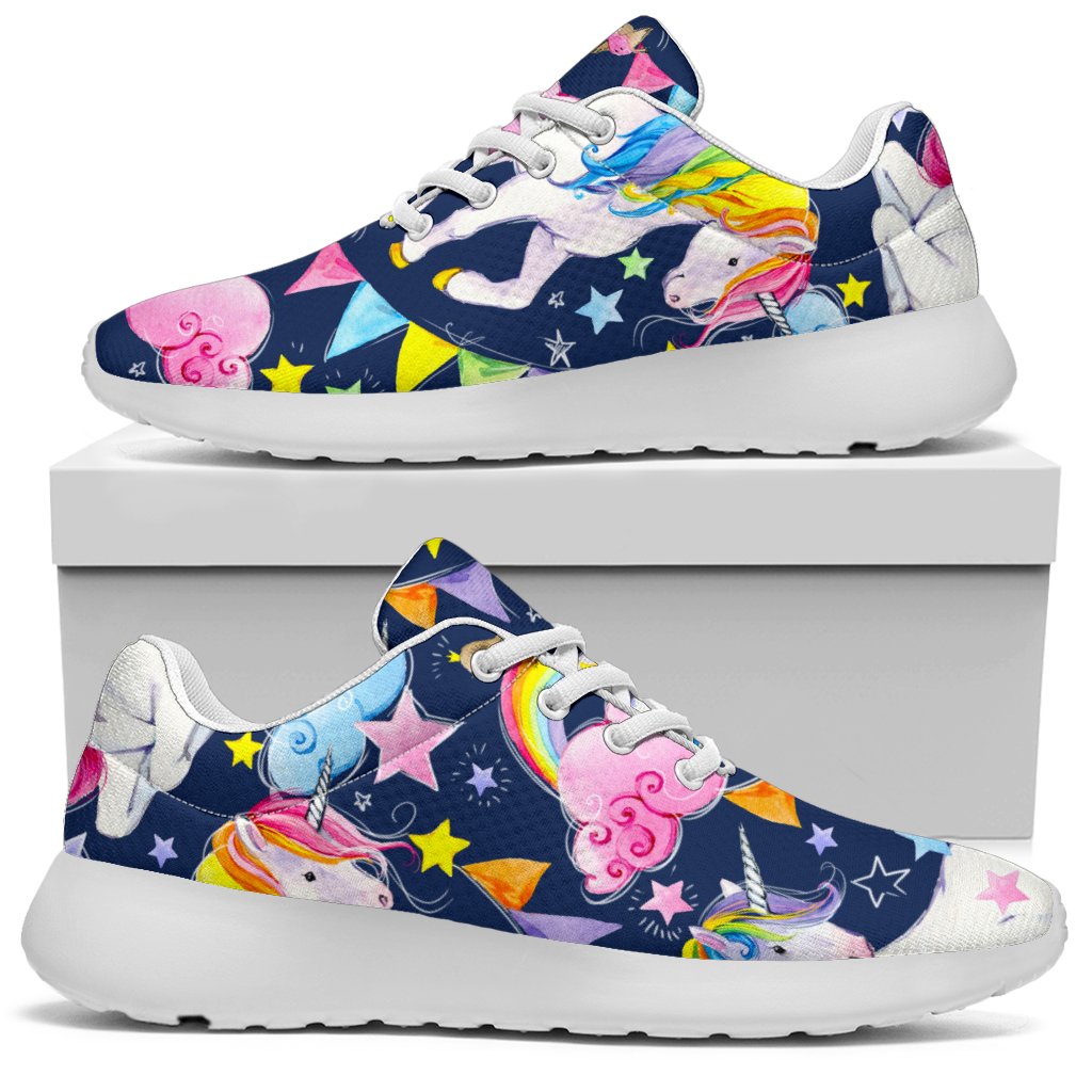 Unicorn Night Festival Pattern Print Sport Shoes GearFrost