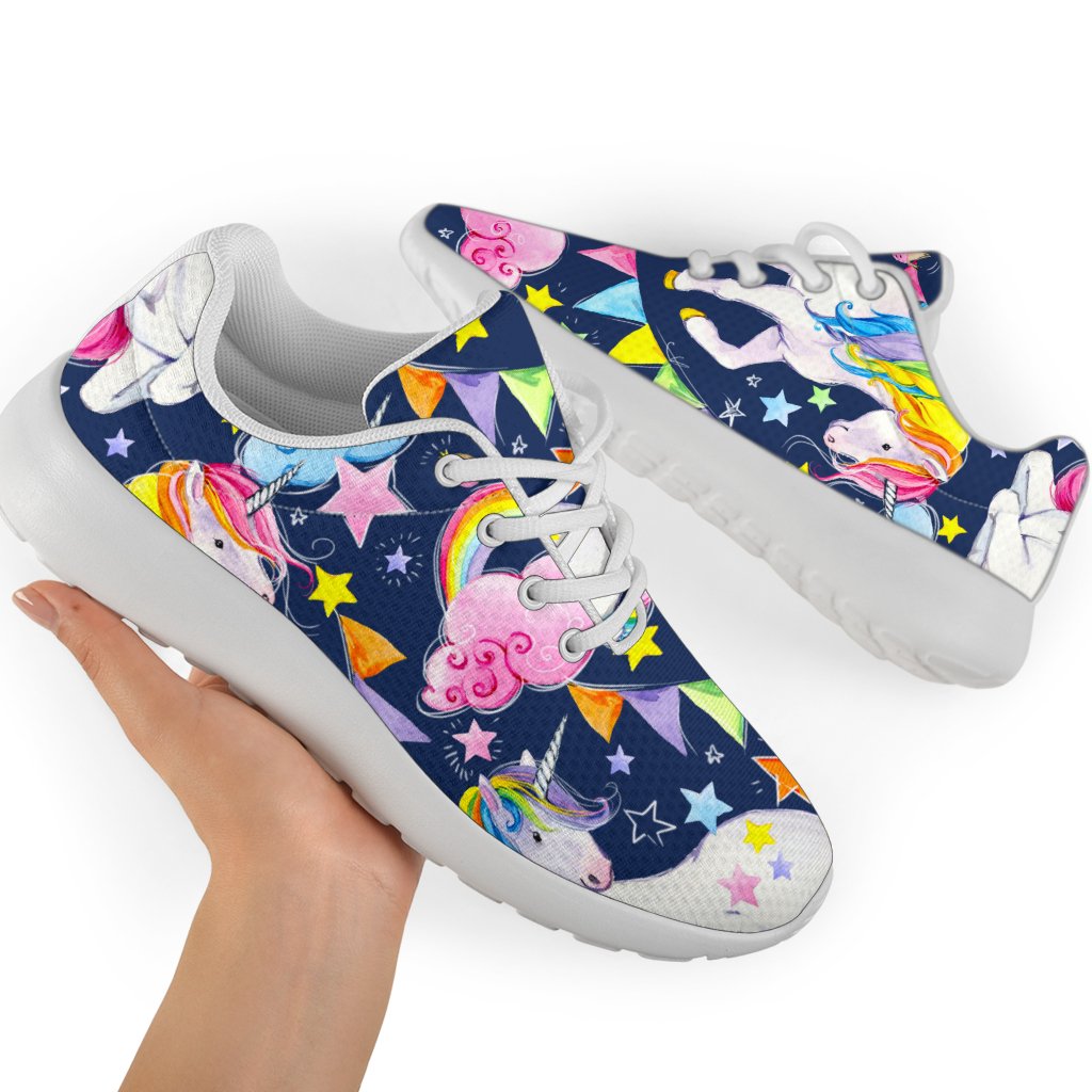 Unicorn Night Festival Pattern Print Sport Shoes GearFrost