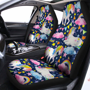 Unicorn Night Festival Pattern Print Universal Fit Car Seat Covers