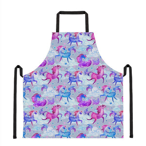 Unicorn Paradise Pattern Print Apron