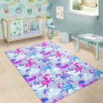 Unicorn Paradise Pattern Print Area Rug GearFrost