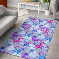 Unicorn Paradise Pattern Print Floor Mat