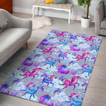 Unicorn Paradise Pattern Print Area Rug GearFrost