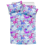 Unicorn Paradise Pattern Print Duvet Cover Bedding Set