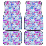 Unicorn Paradise Pattern Print Front and Back Car Floor Mats