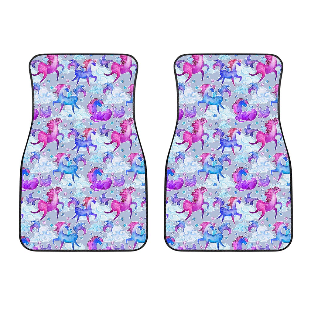 Unicorn Paradise Pattern Print Front Car Floor Mats