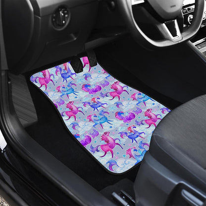 Unicorn Paradise Pattern Print Front Car Floor Mats