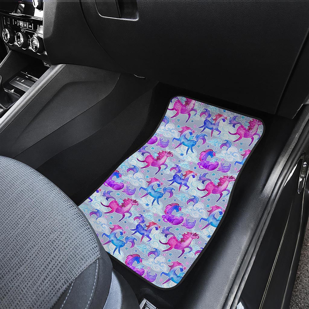 Unicorn Paradise Pattern Print Front Car Floor Mats