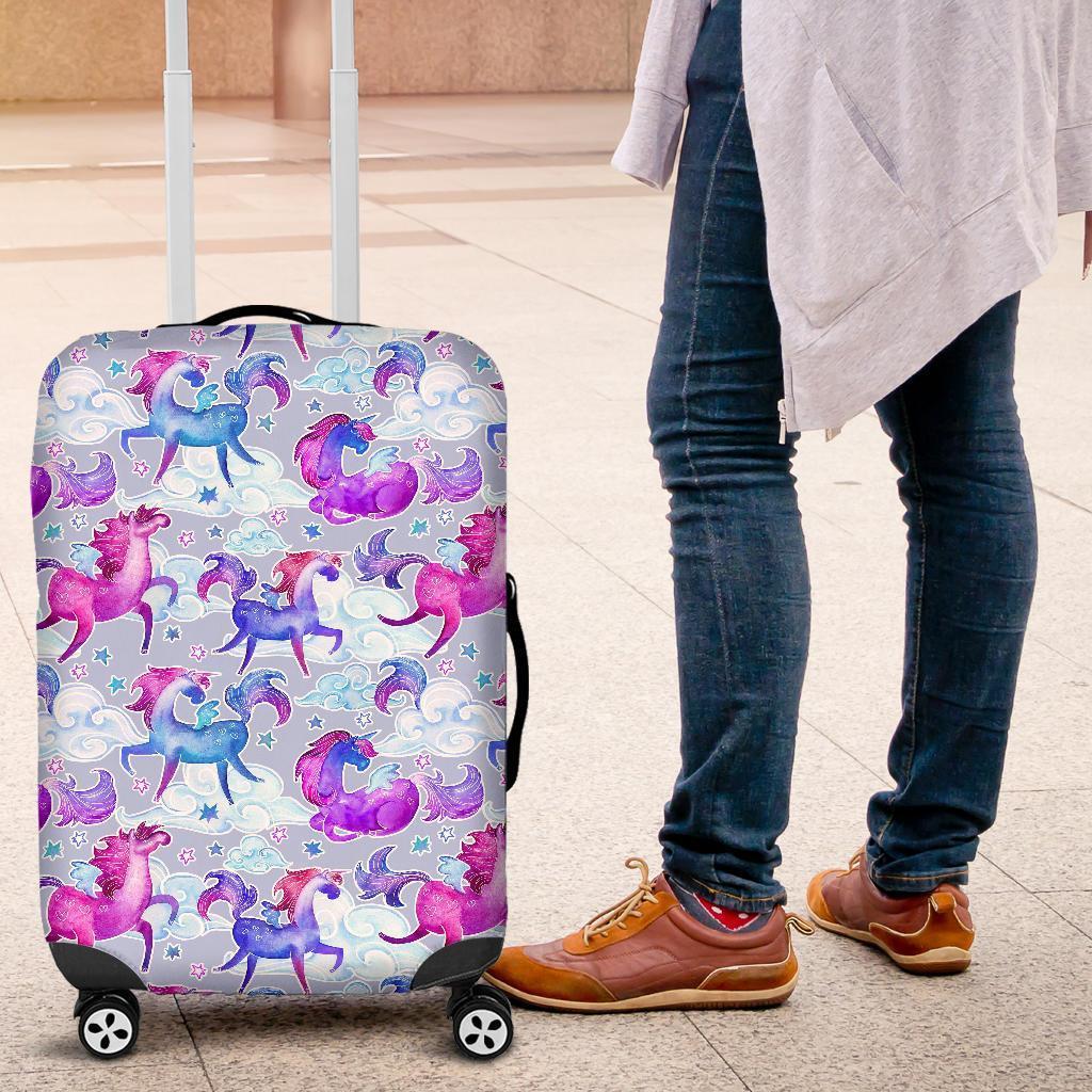 Unicorn Paradise Pattern Print Luggage Cover GearFrost