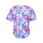 Unicorn Paradise Pattern Print Men's Baseball Jersey