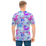 Unicorn Paradise Pattern Print Men's T-Shirt