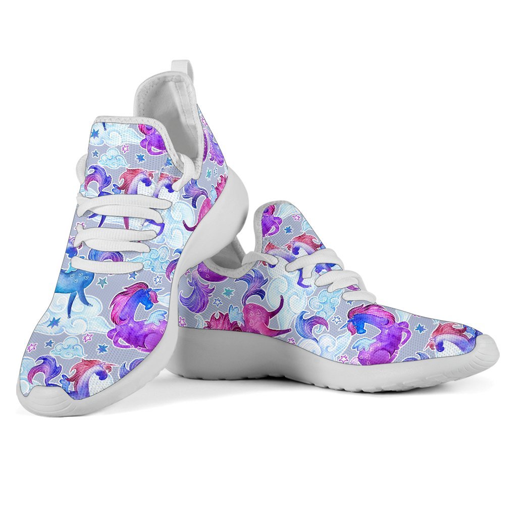 Unicorn Paradise Pattern Print Mesh Knit Shoes GearFrost
