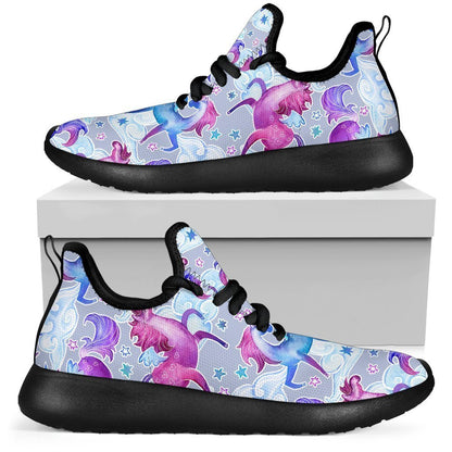 Unicorn Paradise Pattern Print Mesh Knit Shoes GearFrost