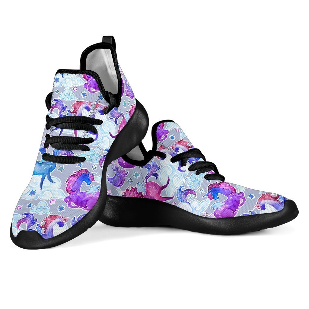 Unicorn Paradise Pattern Print Mesh Knit Shoes GearFrost